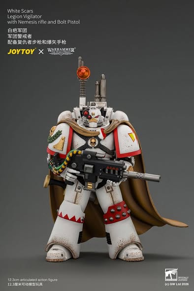 [PRE-ORDER] Joytoy White Scars Legion Vigilator with Nemesis rifle and Bolt Pistol