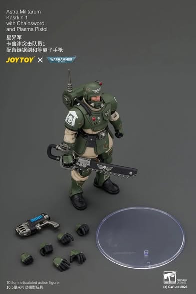 [PRE-ORDER] JoyToy Astra Militarum Kasrkin 1 with Chainsword and Plasma Pistol