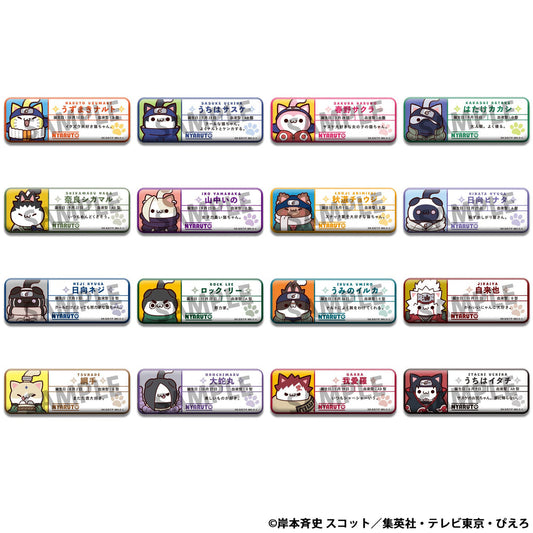 [PRE-ORDER] Megahouse SET OF 16 MEGA CAT PROJECT NARUTO Nyaruto！Name Metal Badge Collection