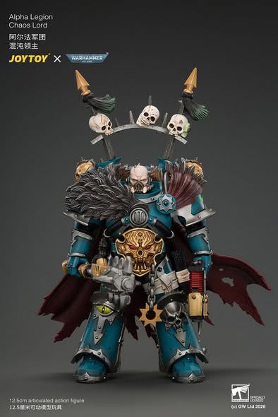 [PRE-ORDER] JoyToy Alpha Legion Chaos Lord with Plasma Pistol and Accursed Weapon
