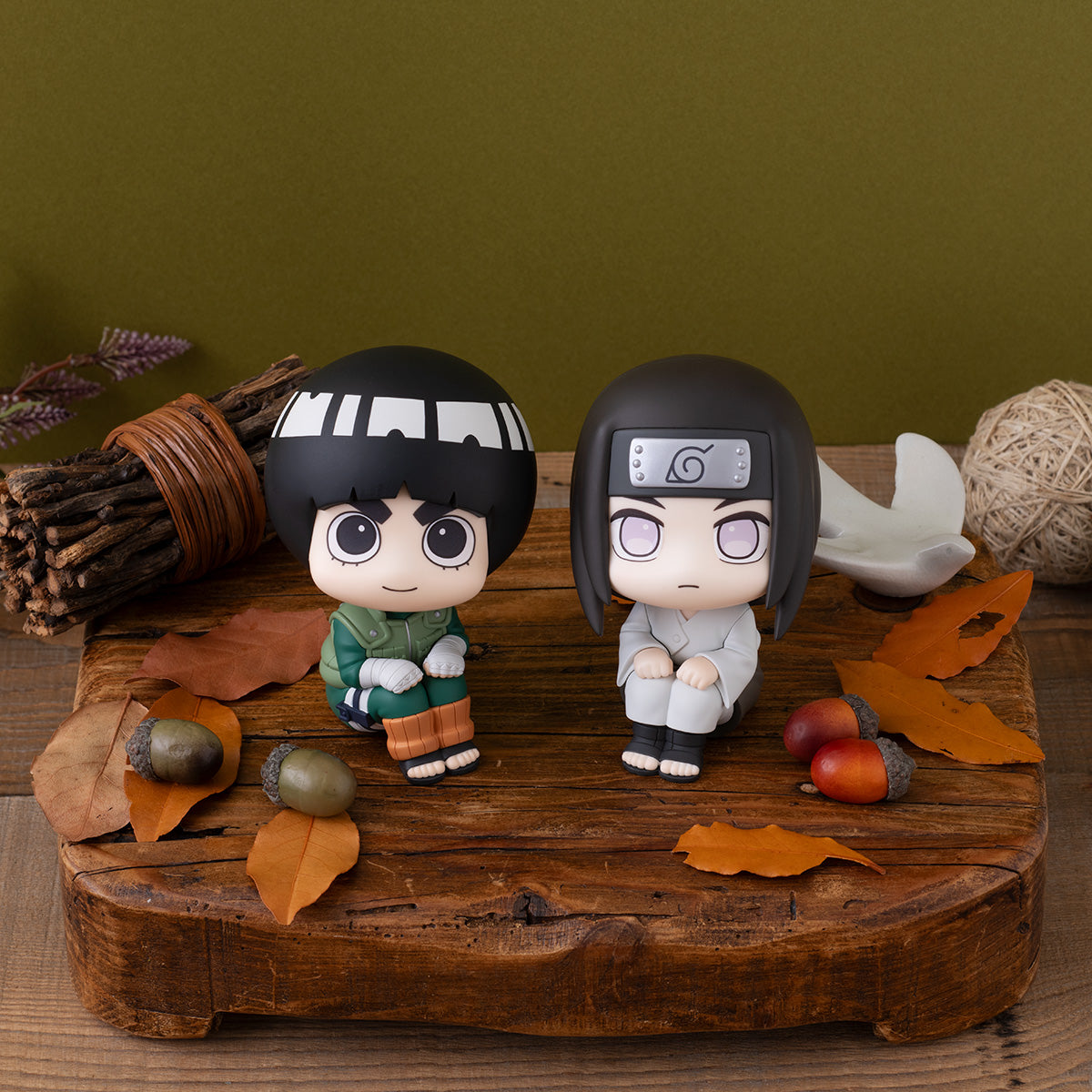 [PRE-ORDER] Megahouse Lookup NARUTO Shippuden Rock Lee & Neji Hyuga set [with gift]