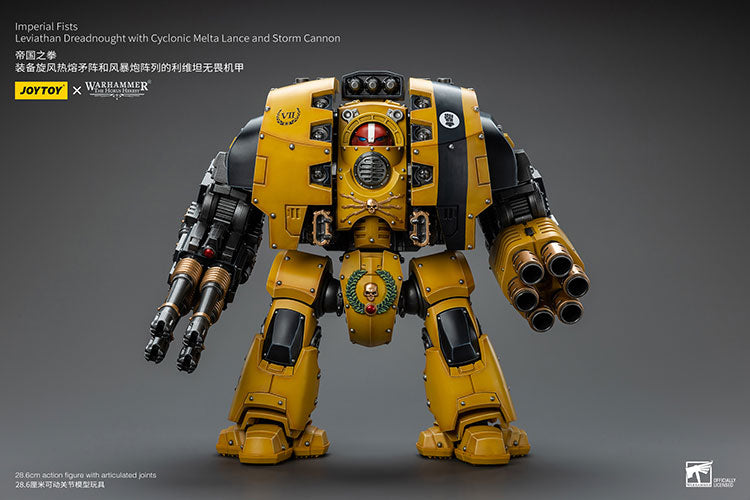 [PRE-ORDER] JoyToy Imperial Fists Leviathan Dreadnought with Cyclonic Melta Lance and Storm Cannon