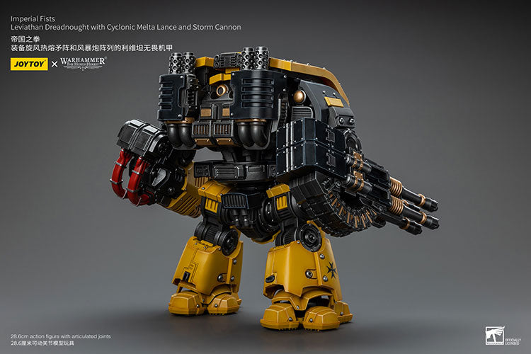 [PRE-ORDER] JoyToy Imperial Fists Leviathan Dreadnought with Cyclonic Melta Lance and Storm Cannon