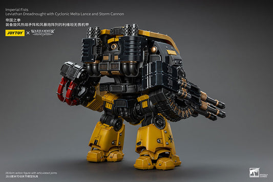 [PRE-ORDER] JoyToy Imperial Fists Leviathan Dreadnought with Cyclonic Melta Lance and Storm Cannon