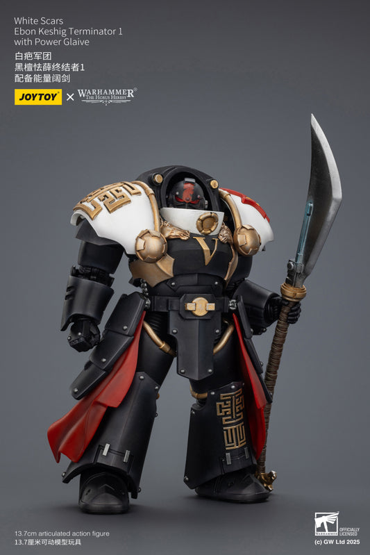 [PRE-ORDER] JoyToy White Scars Ebon Keshig Terminator 1 with Power Glaive