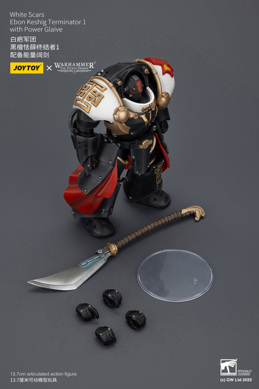 [PRE-ORDER] JoyToy White Scars Ebon Keshig Terminator 1 with Power Glaive