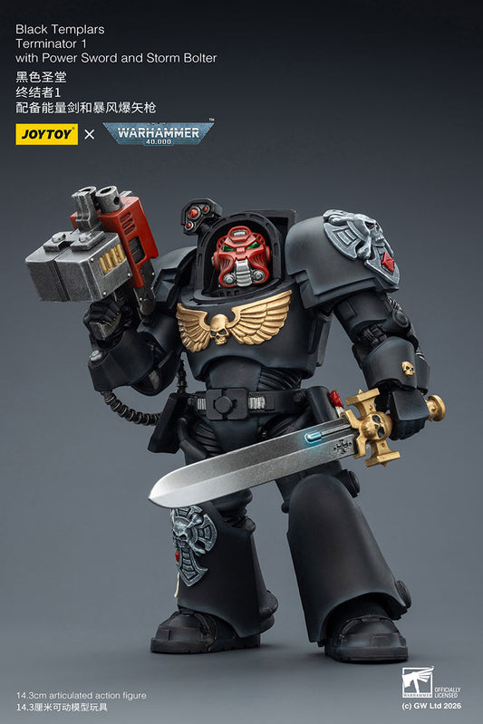 [PRE-ORDER] JoyToy Black Templars Terminator 1 with Power Sword and Storm Bolter