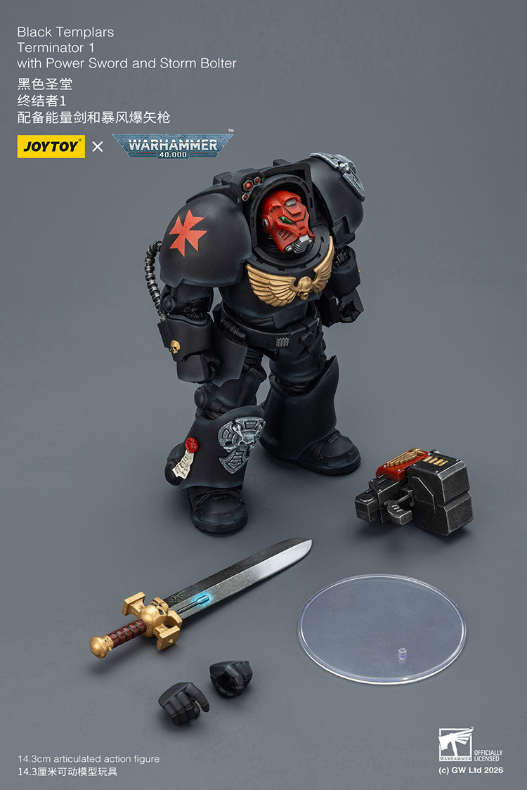 [PRE-ORDER] JoyToy Black Templars Terminator 1 with Power Sword and Storm Bolter