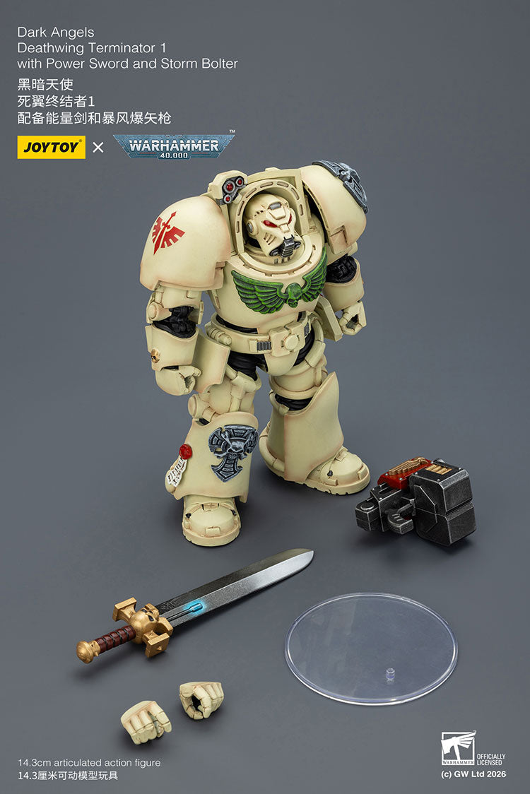 [PRE-ORDER] JoyToy Dark Angels Deathwing Terminator 1 with Power Sword and Storm Bolter