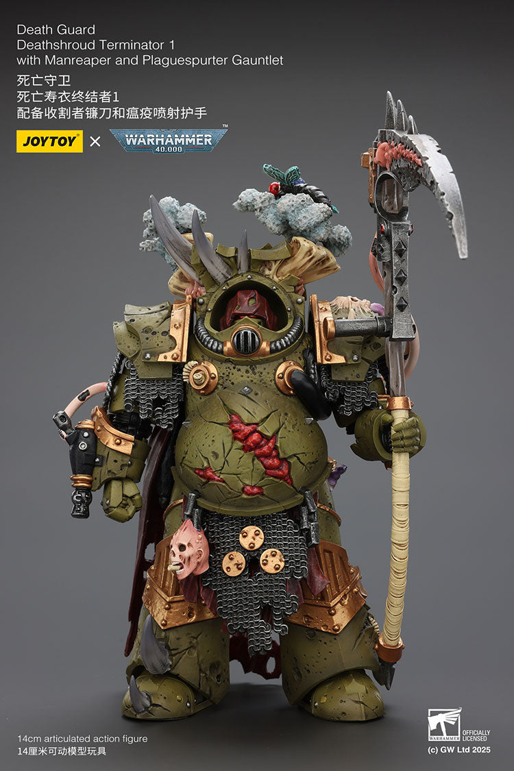 [PRE-ORDER] JoyToy Death Guard Deathshroud Terminator 1 with Manreaper and Plaguespurter Gauntlet (2026)