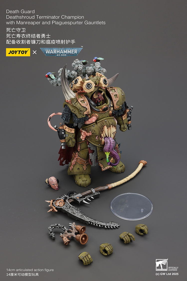 [PRE-ORDER] JoyToy Death Guard Deathshroud Terminator Champion with Manreaper and Plaguespurter Gauntlets (2026)