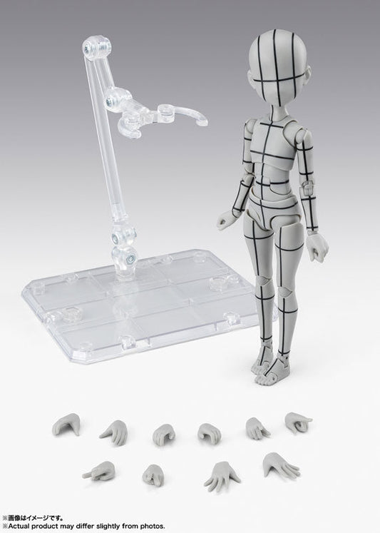 [PRE-ORDER] Bandai Tamashii S.H.Figuarts BODY CHAN -KEN SUGIMORI- WIRE FRAME (Gray)