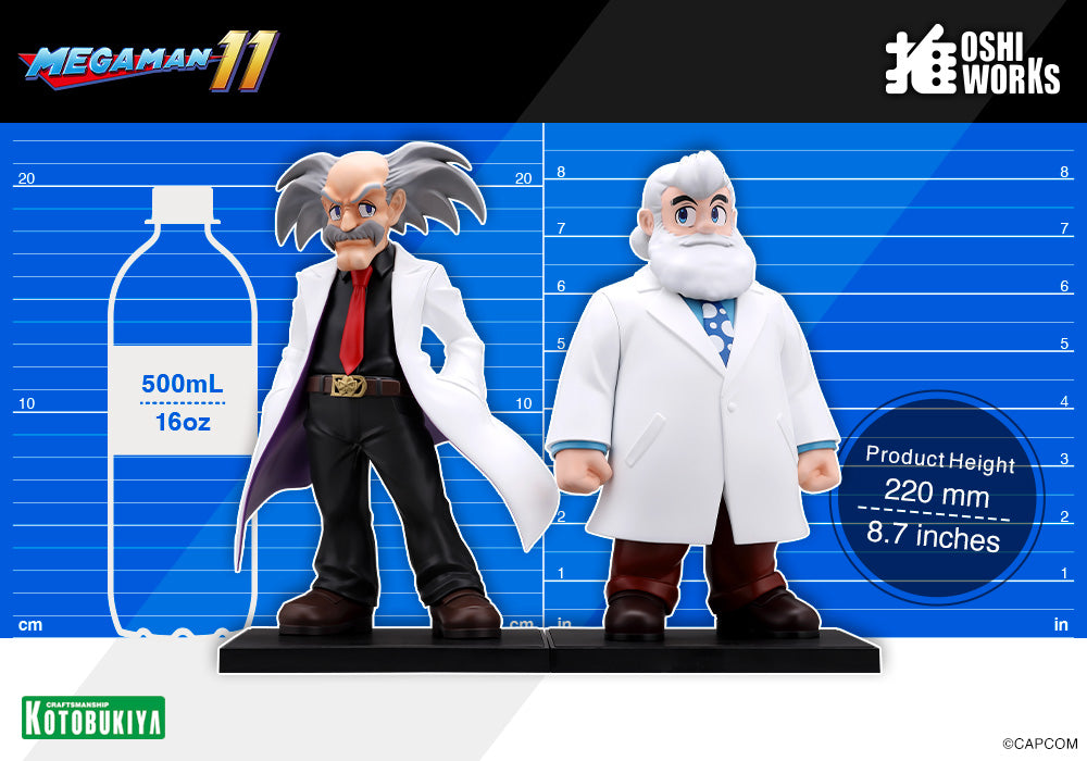 [PRE-ORDER] Kotobukiya DR. WILY & DR. LIGHT OSHI WORKS