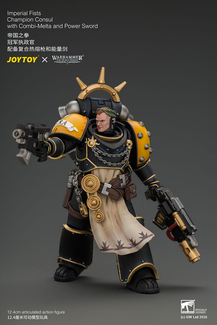 [PRE-ORDER] JoyToy Imperial Fists Champion Consul with Combi-Melta and Power Sword
