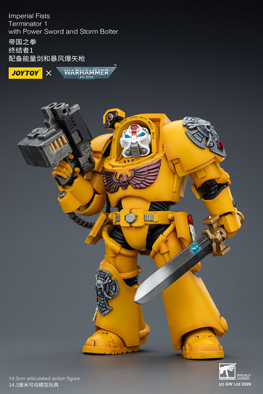 [PRE-ORDER] JoyToy Imperial Fists Terminator 1 with Power Sword and Storm Bolter