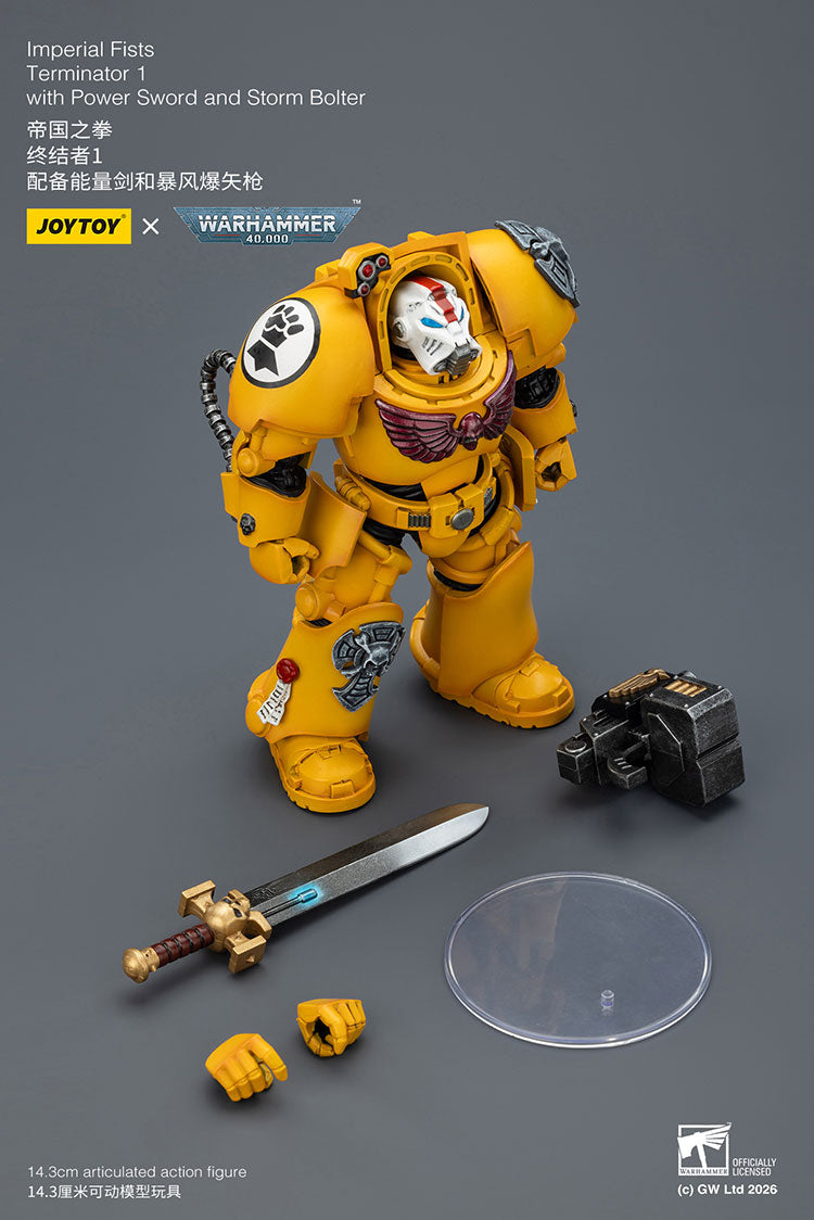 [PRE-ORDER] JoyToy Imperial Fists Terminator 1 with Power Sword and Storm Bolter