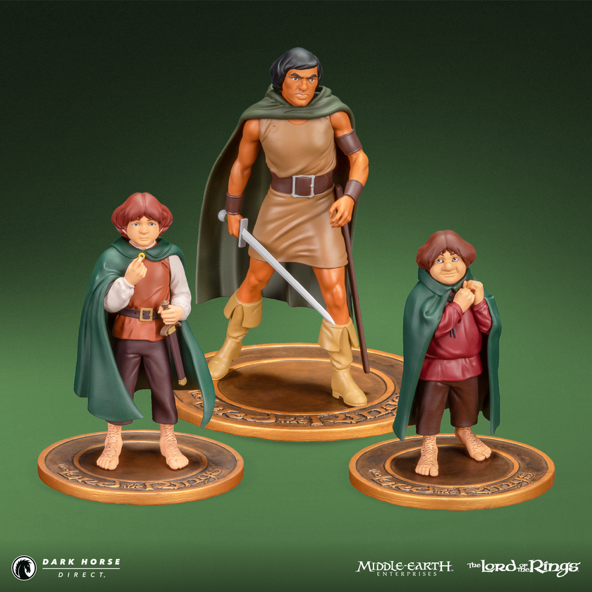 [PRE-ORDER] Dark Horse The Lord of the Rings PVC Figure Set Frodo, Aragorn, and Samwise