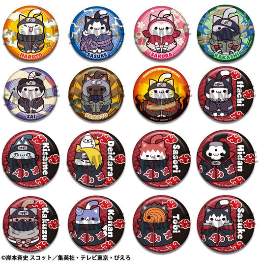 [PRE-ORDER] Megahouse BOX OF 16 - MEGA CAT PROJECT NARUTO Shippuden Nyaruto! Metal Badge Collection 2