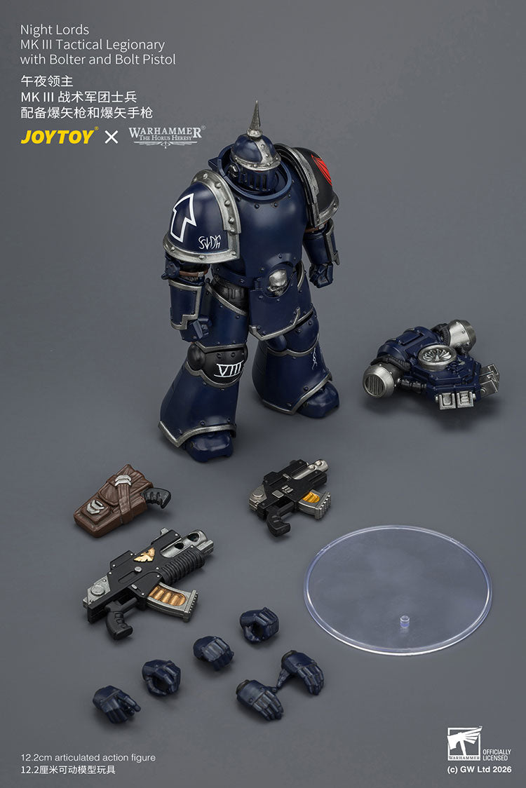 [PRE-ORDER] JoyToy Night Lords MK III Tactical Legionary with Bolter and Bolt Pistol