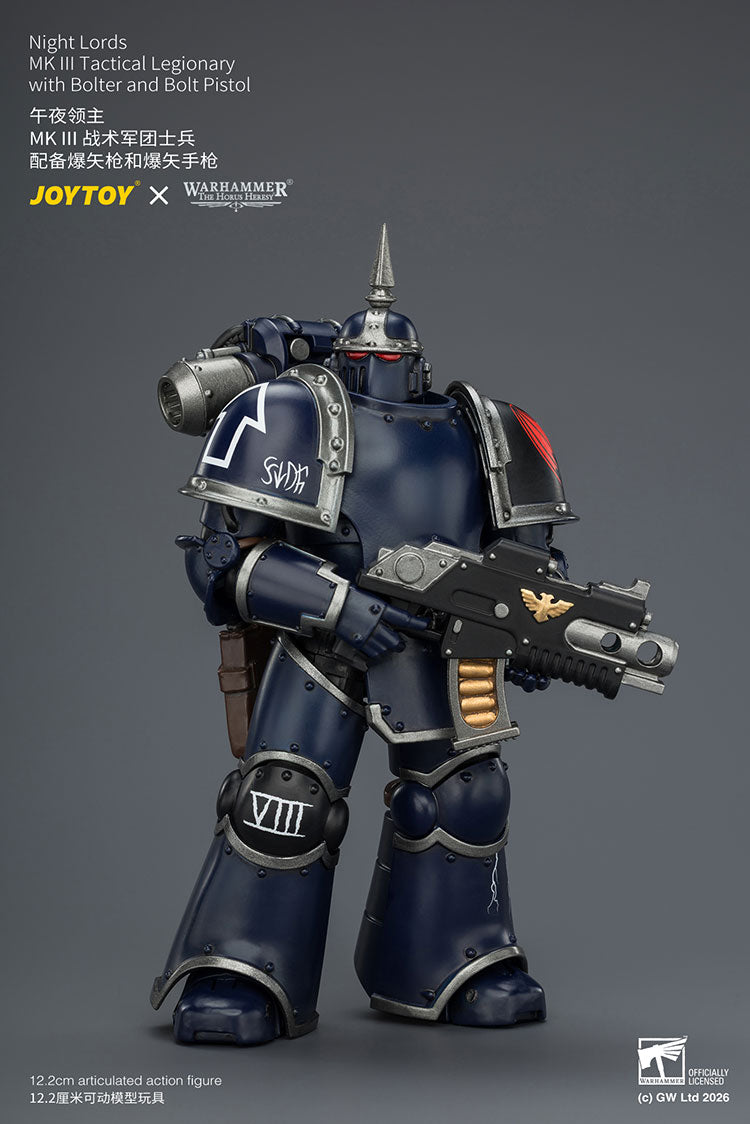 [PRE-ORDER] JoyToy Night Lords MK III Tactical Legionary with Bolter and Bolt Pistol