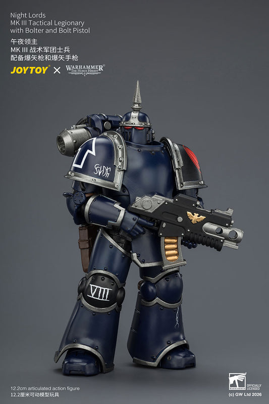 [PRE-ORDER] JoyToy Night Lords MK III Tactical Legionary with Bolter and Bolt Pistol