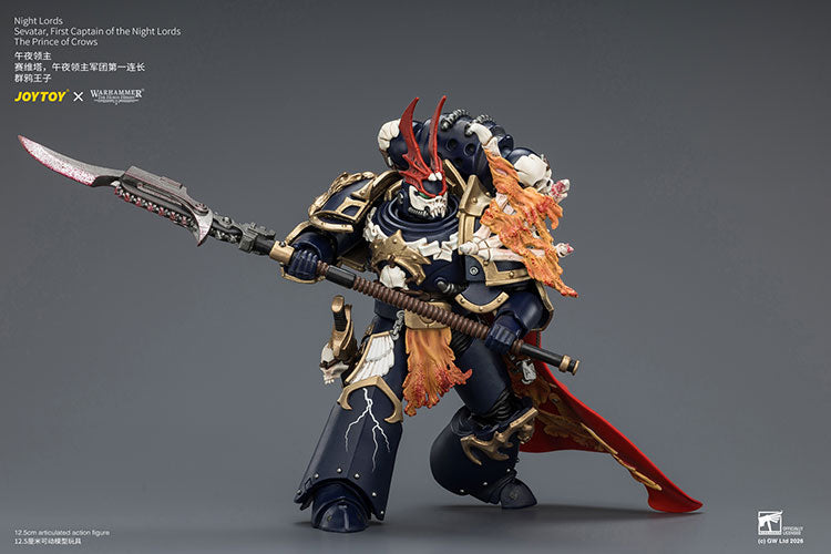 [PRE-ORDER] JoyToy Night Lords Sevatar, First Captain of the Night Lords The Prince of Crows