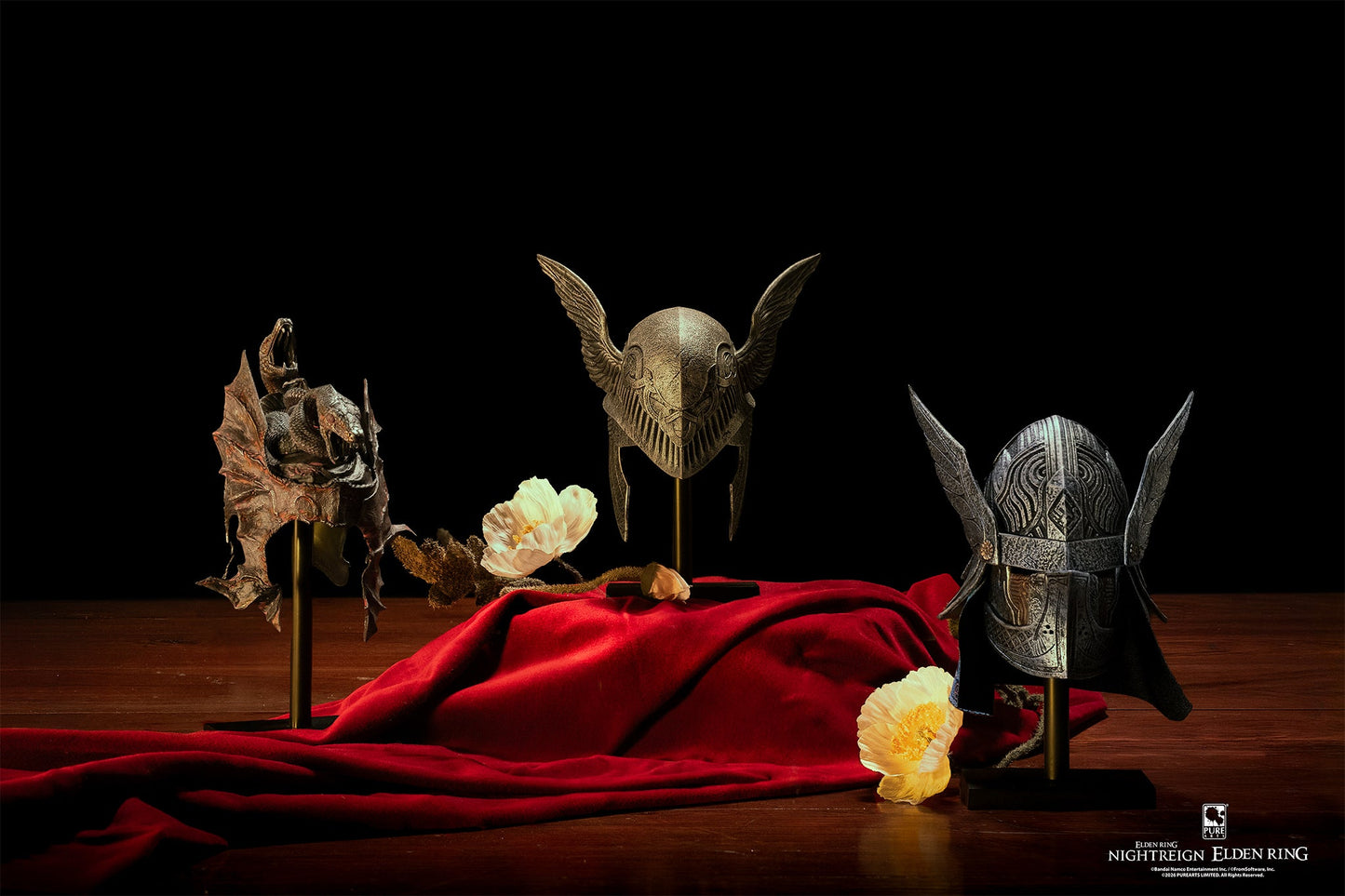 [PRE-ORDER] PureArts Elden Ring - TRIO Helmets Mini Replicas 1/3 Scale