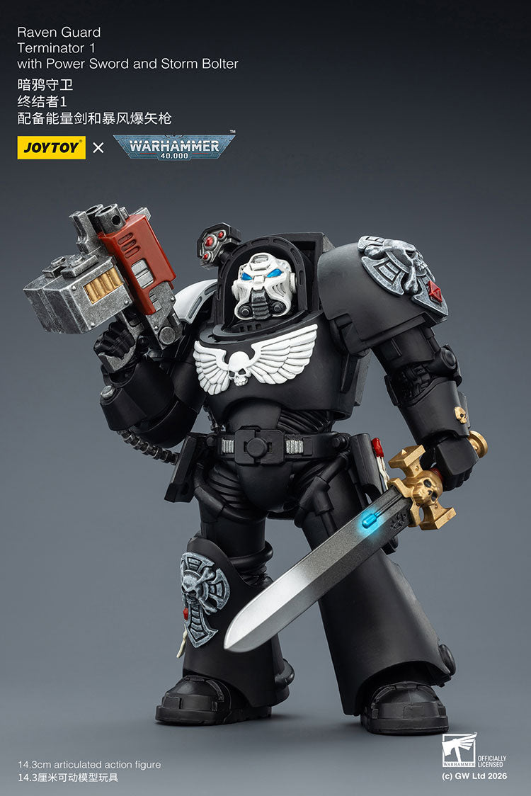 [PRE-ORDER] JoyToy Raven Guard Terminator 1 with Power Sword and Storm Bolter