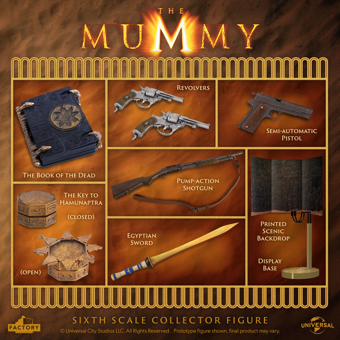 [PRE-ORDER] FACTORY ENTERTAINMENT The Mummy | Rick O'Connell Sixth Scale Figure