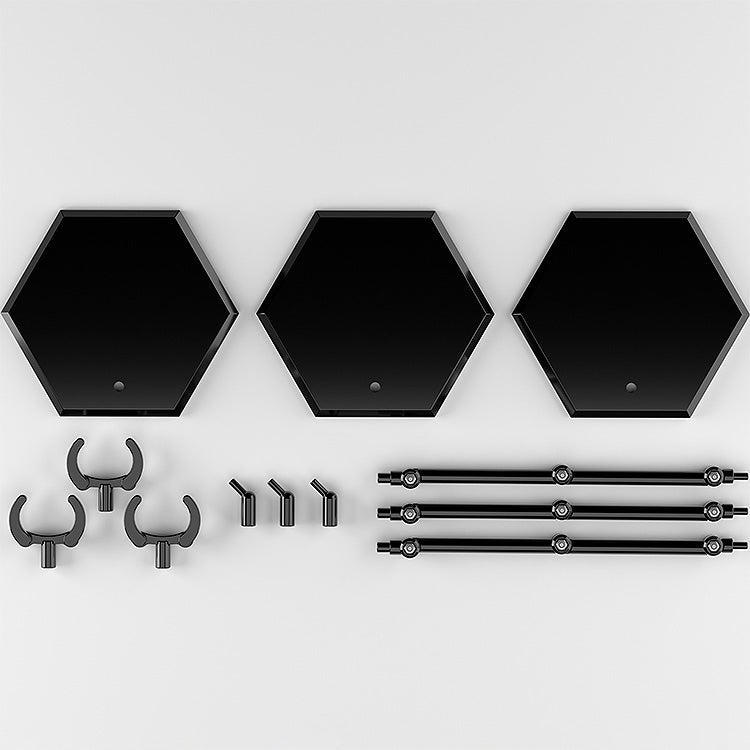 [PRE-ORDER] Good Smile Company The Simple Stand x3 Black (for Figures & Models) Hex Type