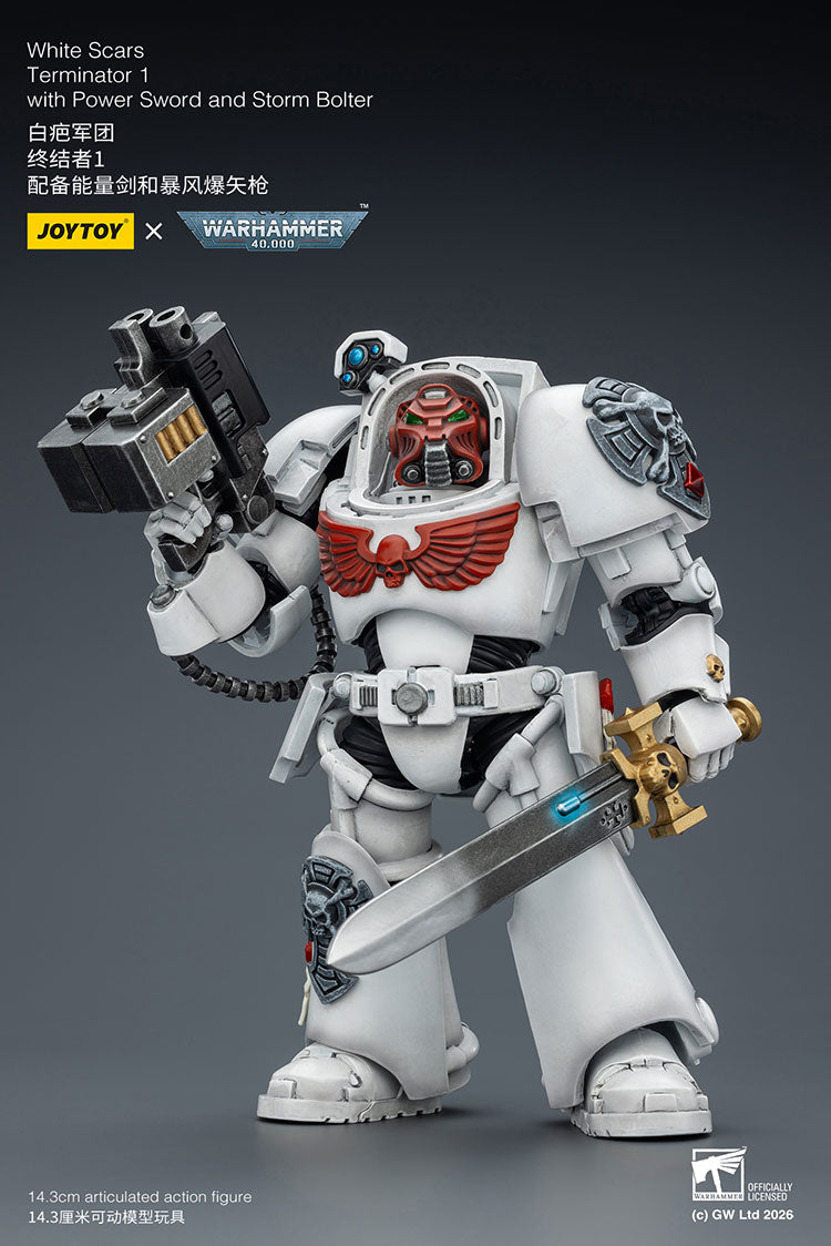 [PRE-ORDER] JoyToy White Scars Terminator 1 with Power Sword and Storm Bolter