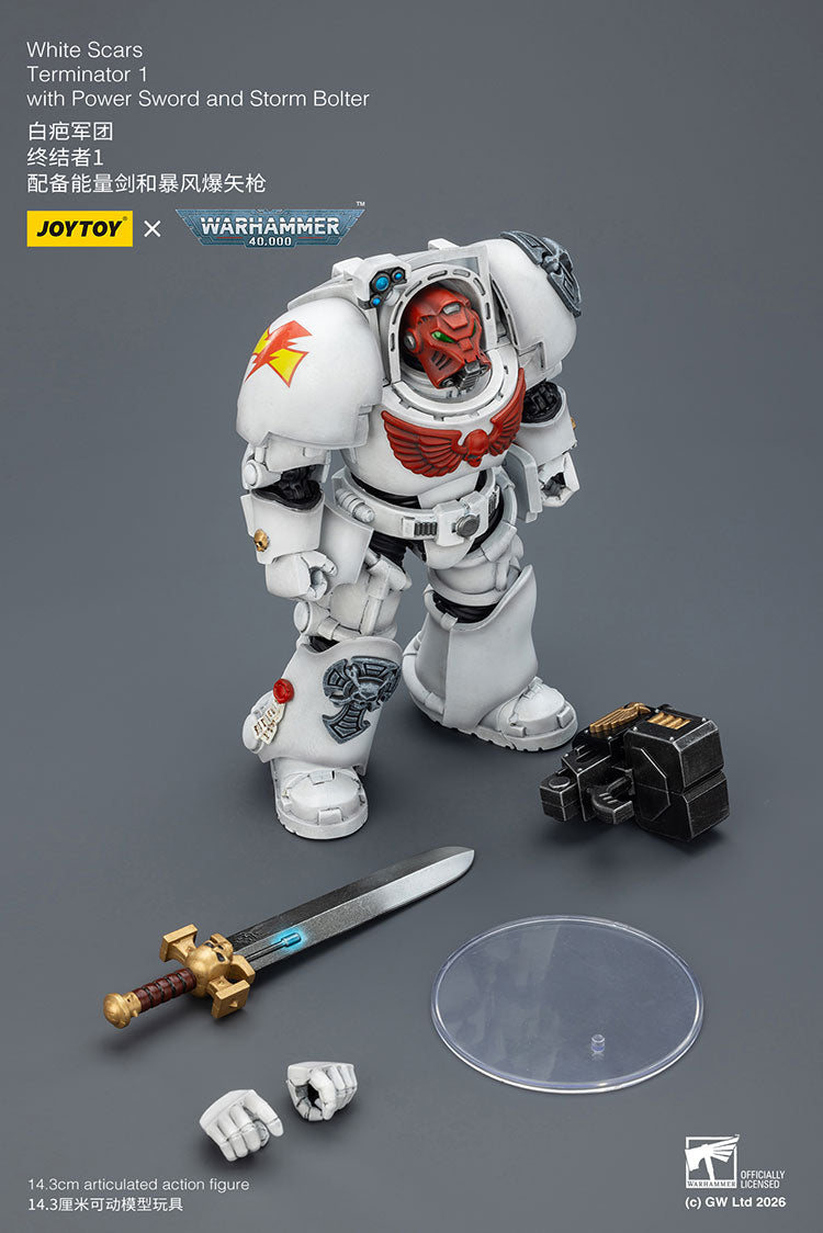 [PRE-ORDER] JoyToy White Scars Terminator 1 with Power Sword and Storm Bolter