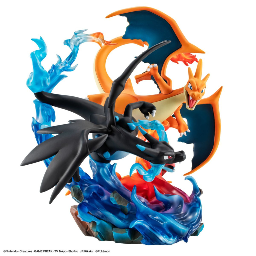 [PRE-ORDER] Megahouse G.E.M.EX Series:  Pokémon  -  Mega Charizard X & Mega Charizard Y