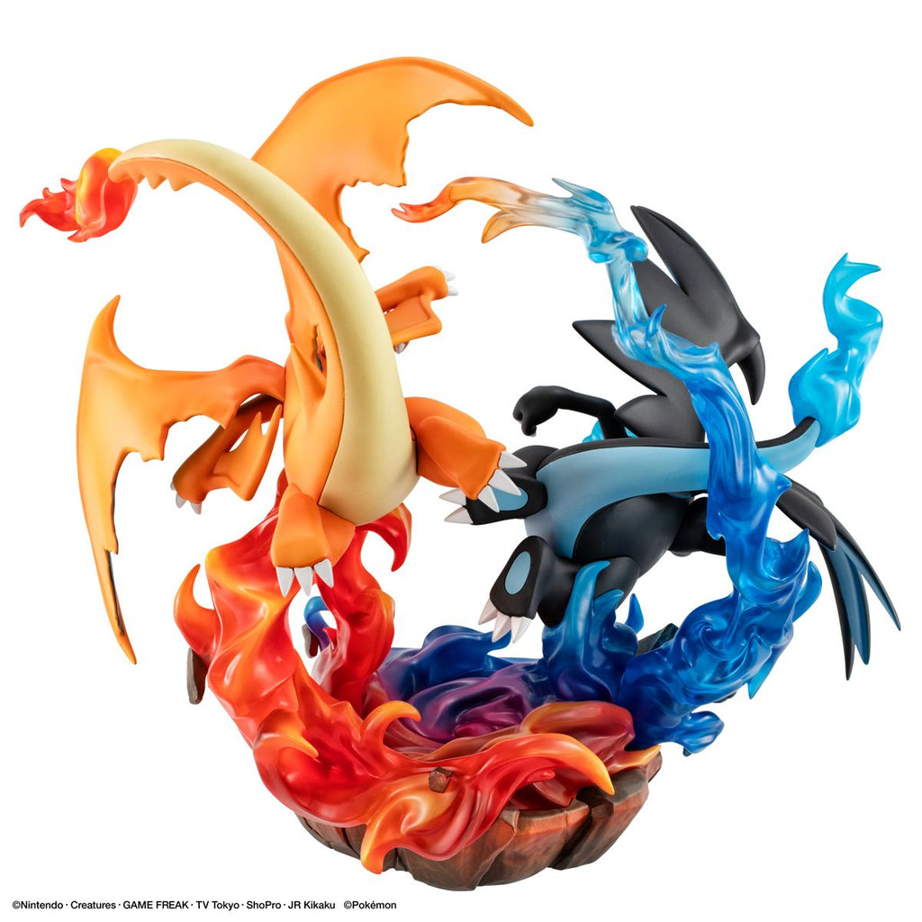 [PRE-ORDER] Megahouse G.E.M.EX Series:  Pokémon  -  Mega Charizard X & Mega Charizard Y [With Gift]