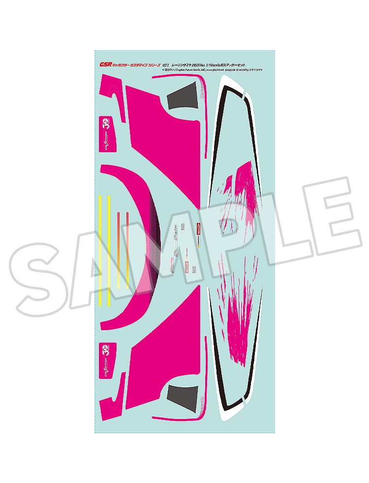 [PRE-ORDER] Good Smile Racing GSR Character Customization Series 051 Racing Miku 2025 Ver. 1/10 Scale Sticker Set