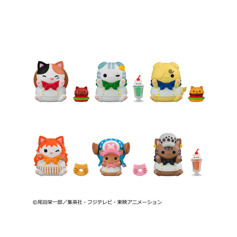 [PRE-ORDER] Megahouse SET OF 6 - MEGA CAT PROJECT ONE PIECE NyanPieceNyan！DINER！