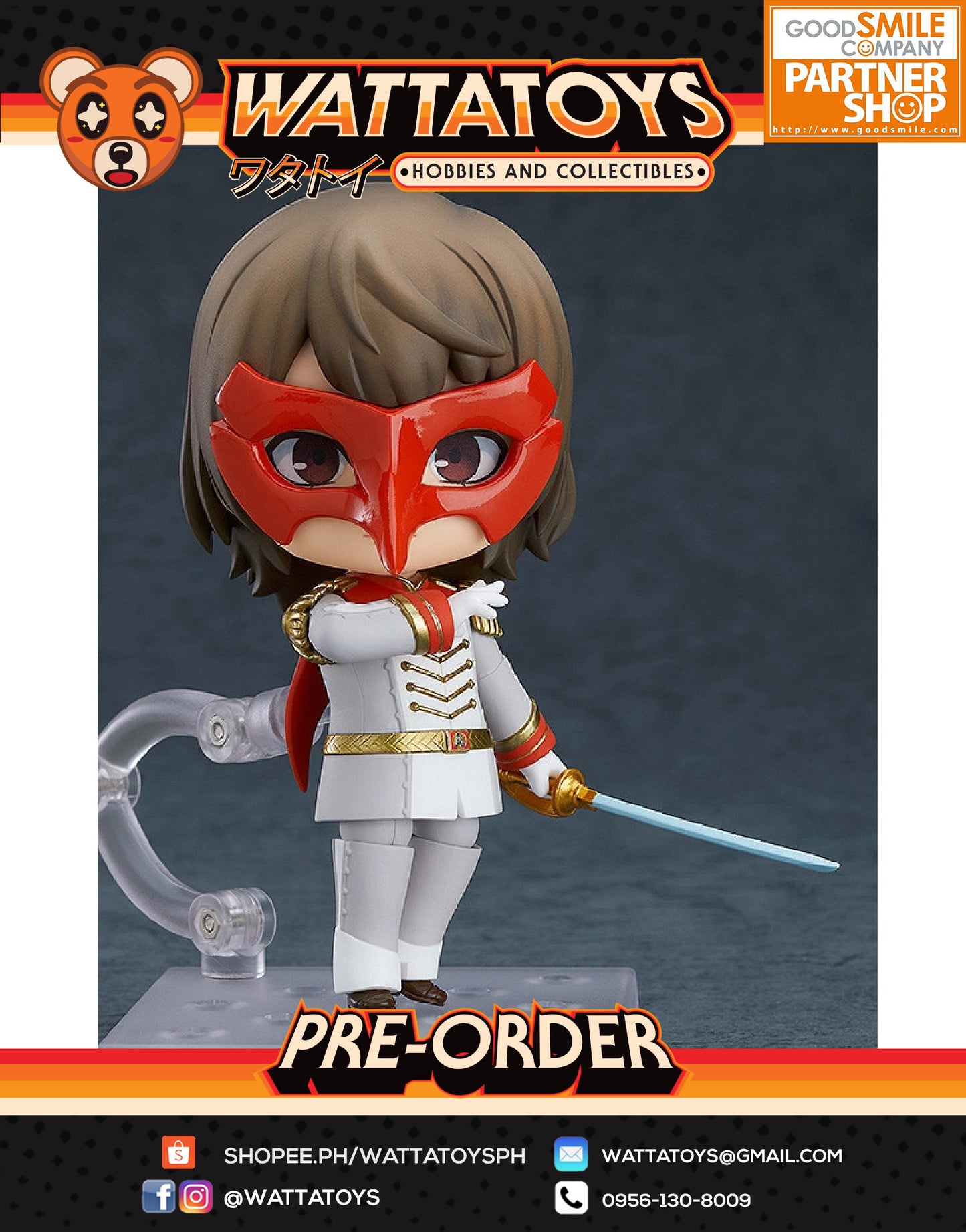 PRE ORDER Nendoroid 1189 PERSONA5 the Animation - Goro Akechi: Phantom Thief Ver.