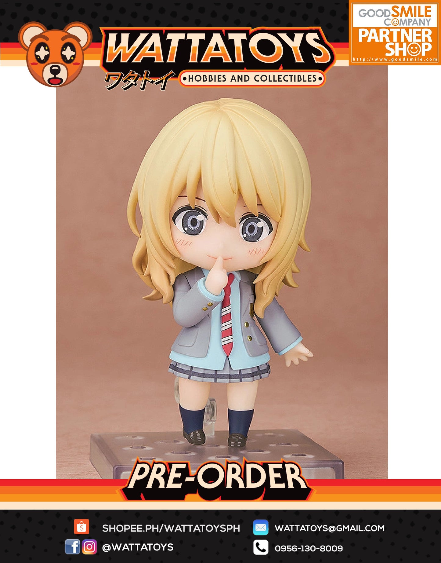 PRE ORDER Nendoroid 2113 Your Lie in April - Kaori Miyazono