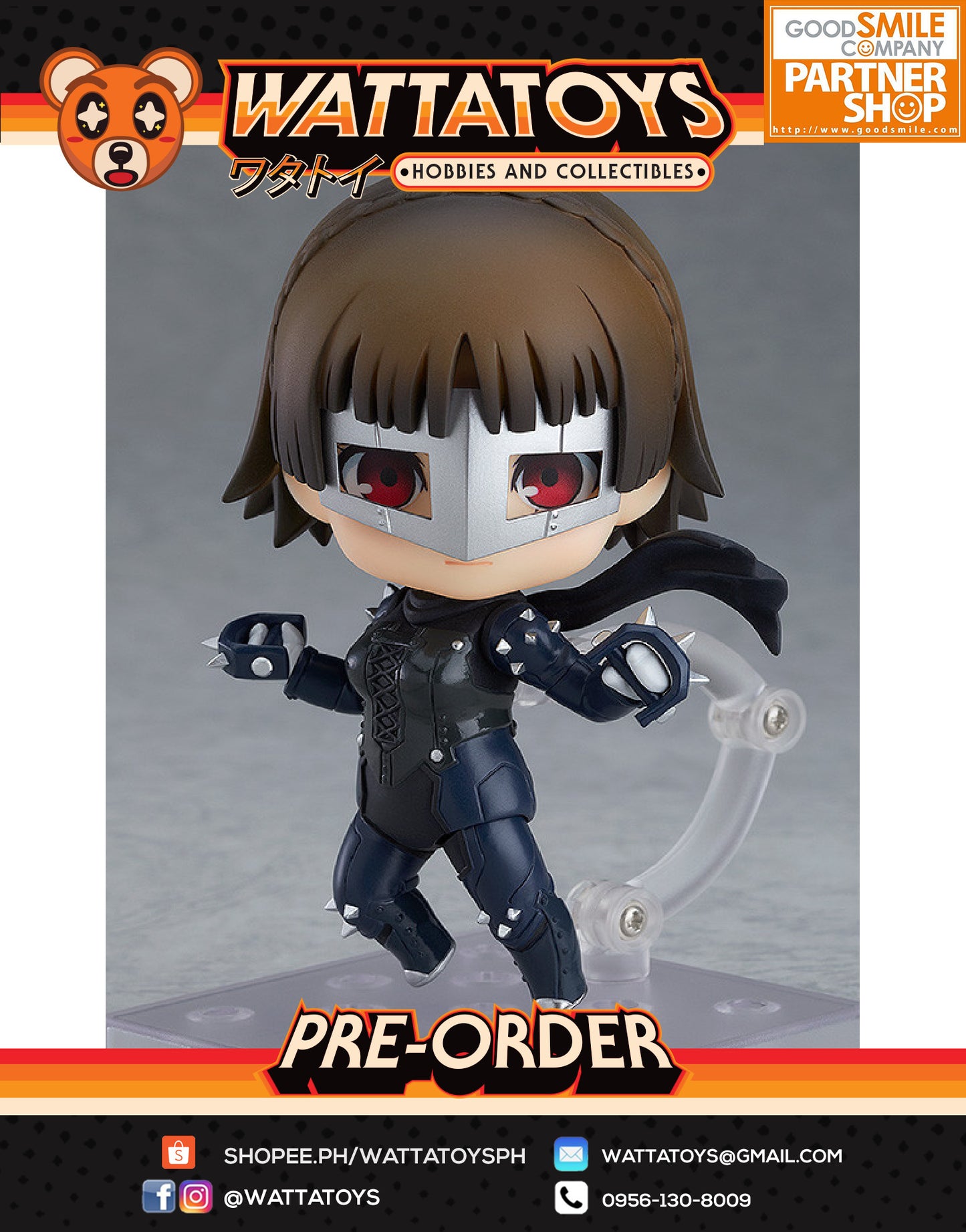 PRE ORDER Nendoroid 1044 PERSONA5 the Animation - Makoto Niijima: Phantom Thief Ver.