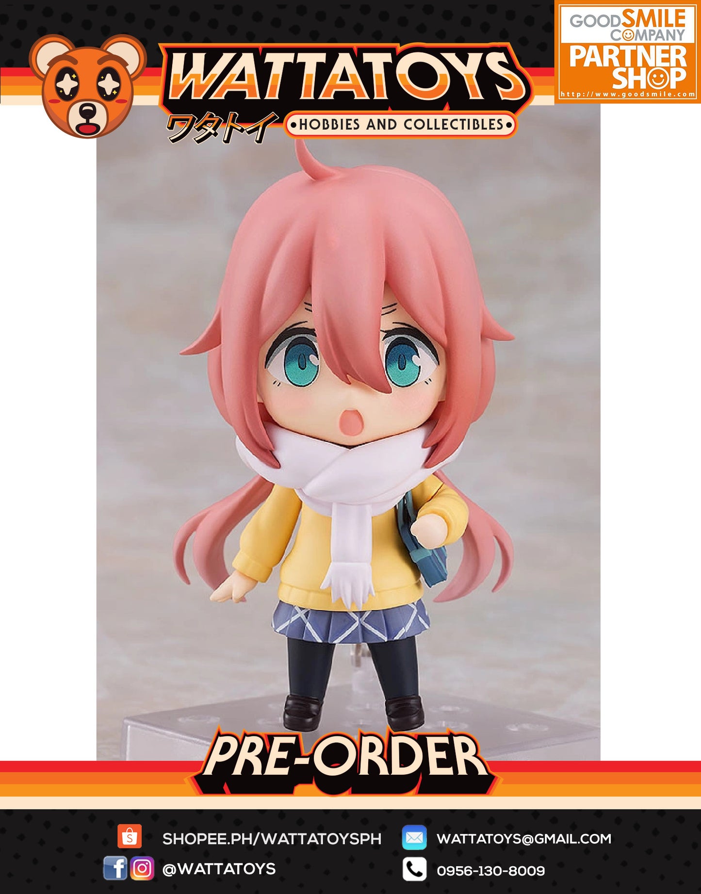 PRE ORDER Nendoroid 2189 Laid-Back Camp - Nadeshiko Kagamihara: School Uniform Ver.