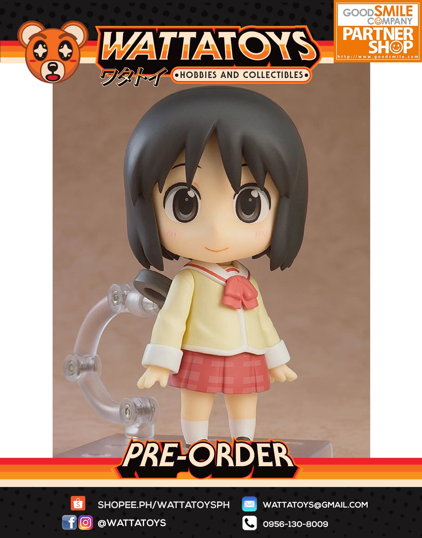 PRE ORDER Nendoroid 2142 Nichijou - Nano Shinonome: Keiichi Arawi Ver.