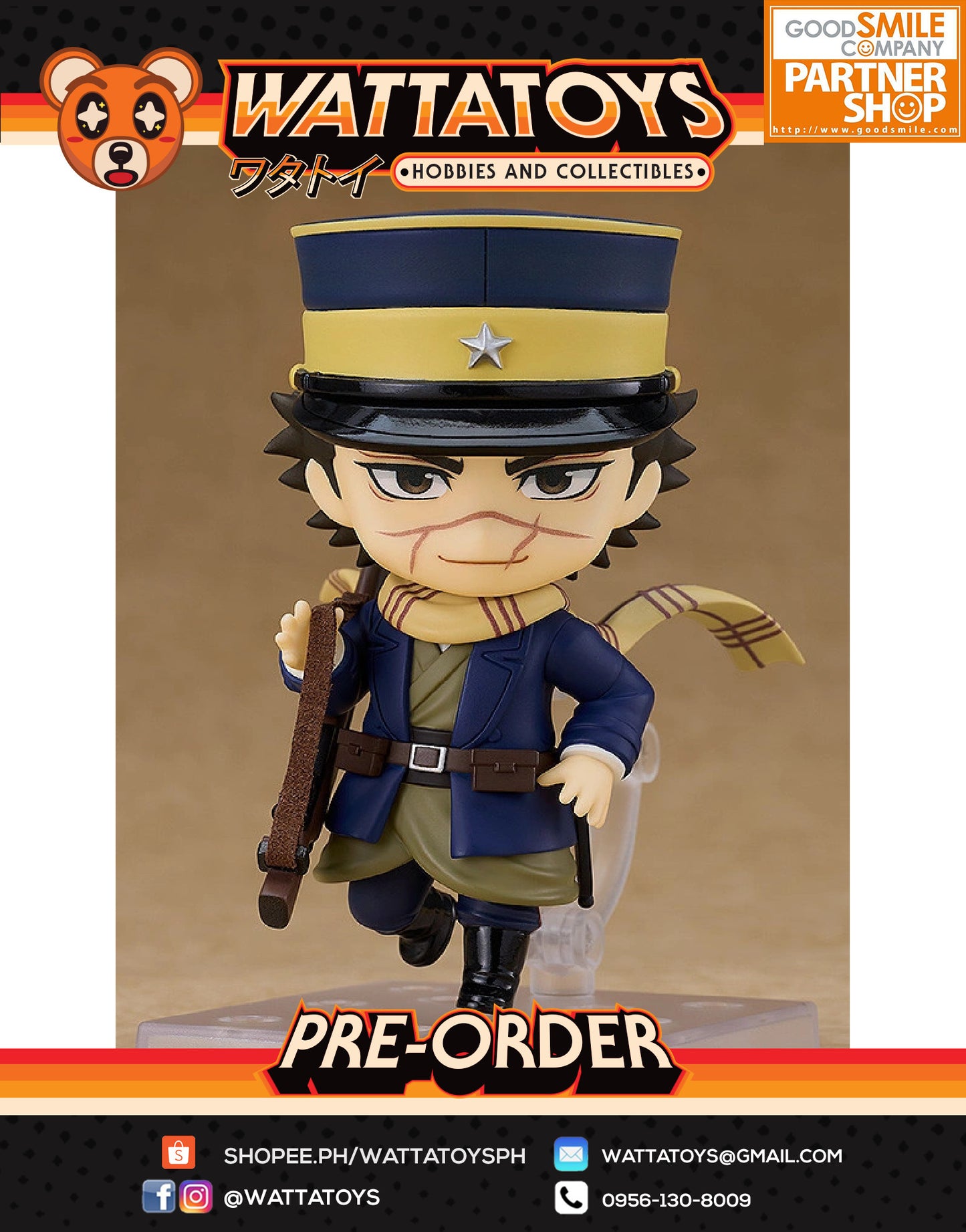 PRE ORDER Nendoroid 2178 Golden Kamuy - Saichi Sugimoto