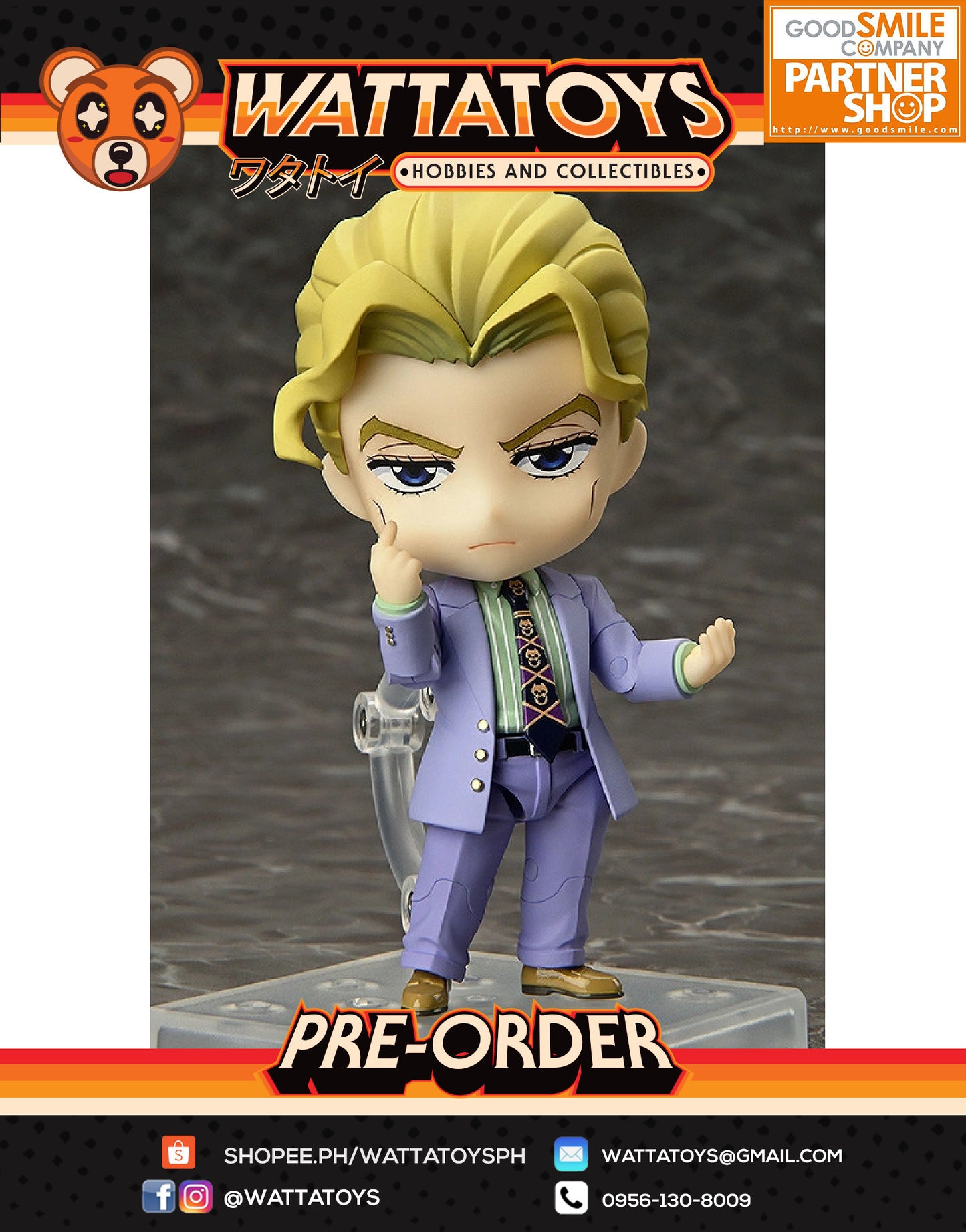 PRE ORDER Nendoroid 2163 JoJo's Bizarre Adventure: Diamond is Unbreakable Yoshikage Kira