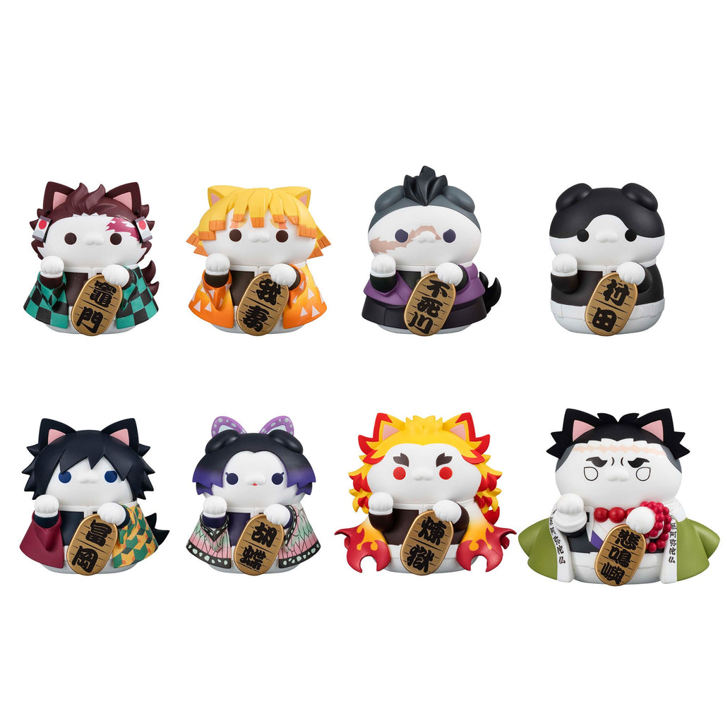 [PRE-ORDER] Megahouse box of 8 - MEGA CAT PROJECT Demon Slayer: Kimetsu no Yaiba Demon Slayer Fortune Cats ver. 01