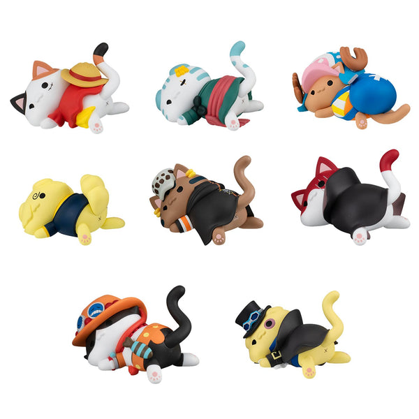 [PRE-ORDER] Megahouse SET OF 8 MEGA CAT PROJECT ONE PIECE Nyan Piece Nyan！Stickie！
