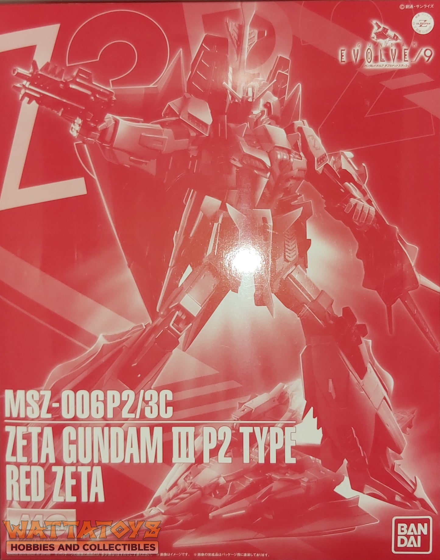 P-Bandai MG 1/100 MSZ-006P2/3C ZETA GUNDAM III P2 TYPE RED ZETA