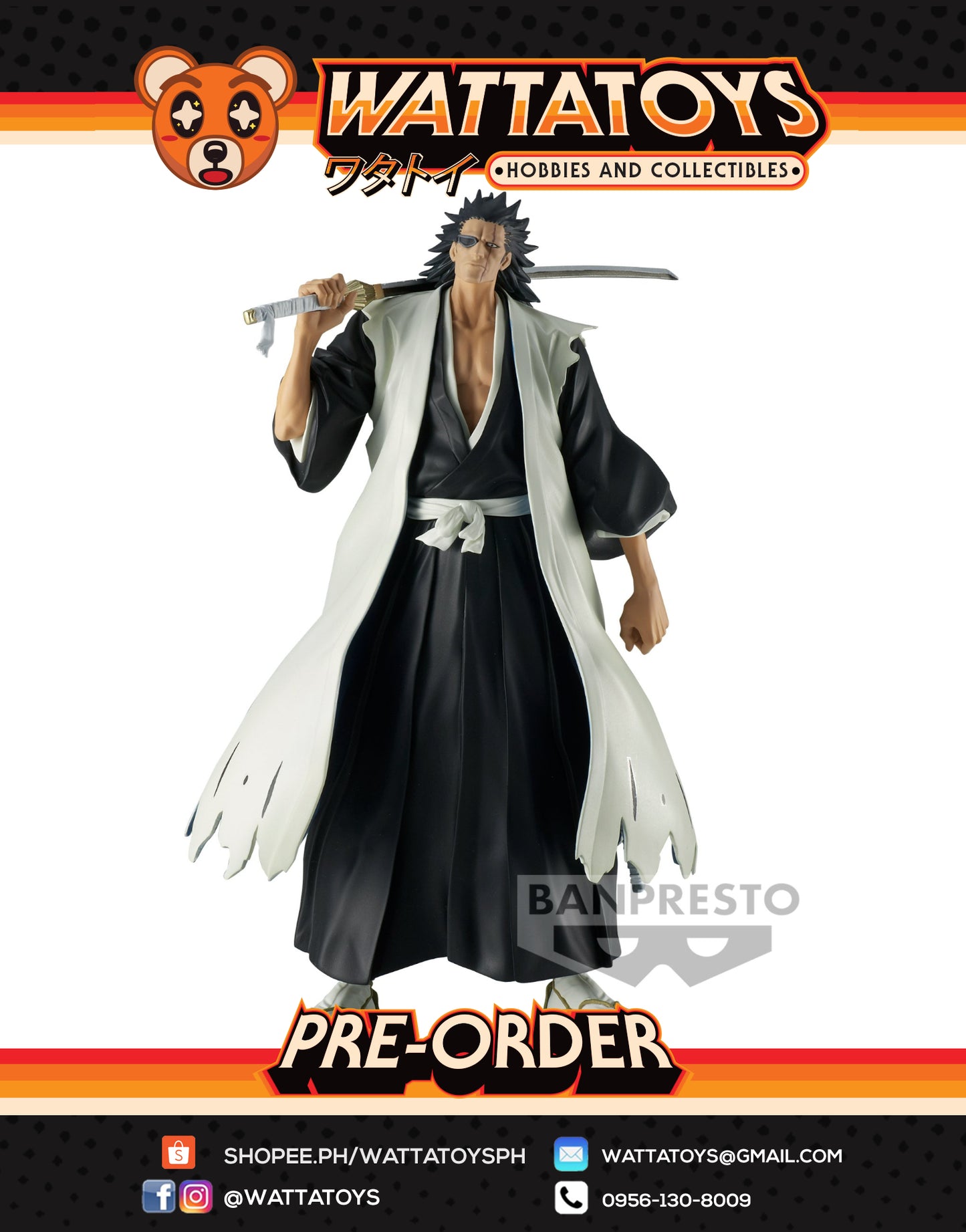 PRE ORDER Bleach Solid and Souls Kenpachi Zaraki