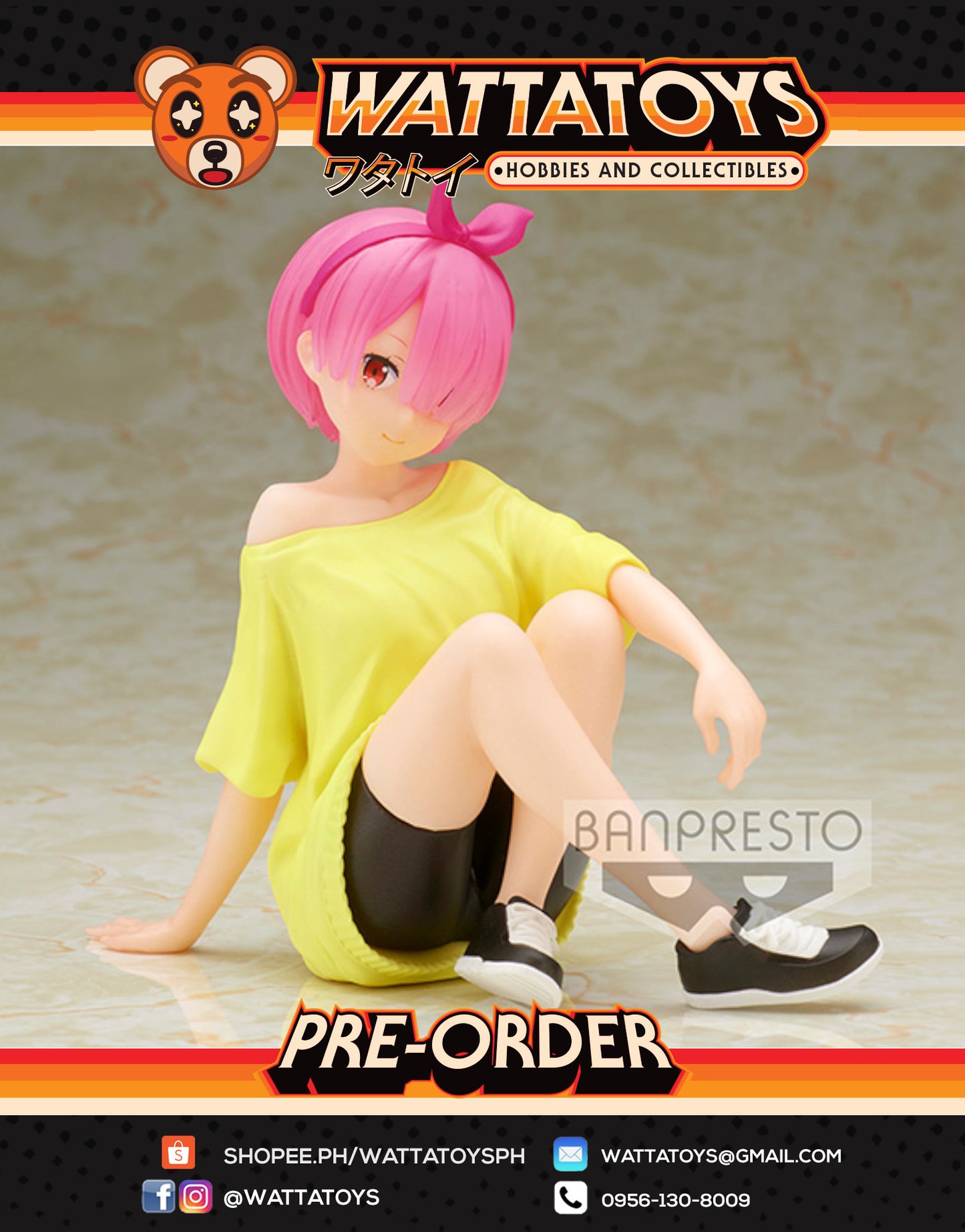 PRE ORDER RE:ZERO -STARTING LIFE IN ANOTHER WORLD- RELAX TIME RAM TRAINING STYLE VER.