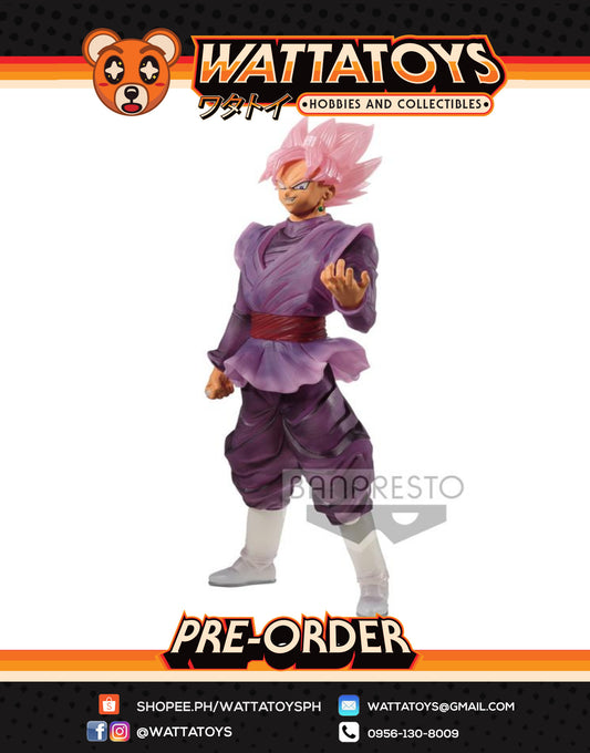 PRE ORDER DRAGON BALL SUPER CLEARISE SUPER SAIYAN ROSÉ GOKU BLACK