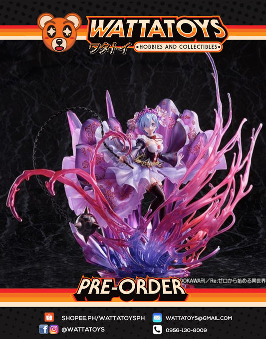 PRE ORDER 1/7 Re:Zero Starting Life in Another World - Oni Rem Crystal Dress Ver.